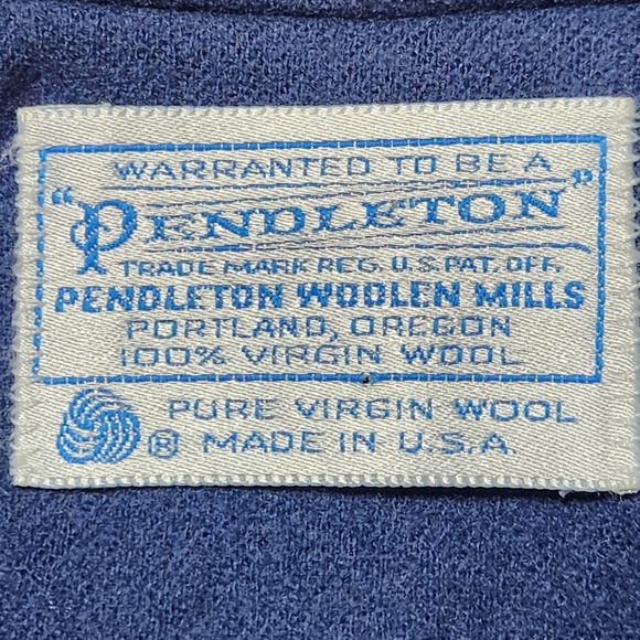 Vintage Pendleton Pure Virgin Wool Blazer – Navy – 18W – Made in USA - Picture 2 of 12